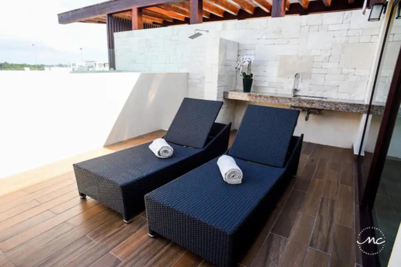 Penthouse Blue Luxury La Veleta Appartement Tulum Pueblo Buitenkant foto
